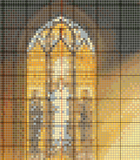 Thumbnail for Stitching Jules Design Cross Stitch Pattern Church Religion Christianity Large Full Coverage Counted Cross Stitch Pattern Digital Download