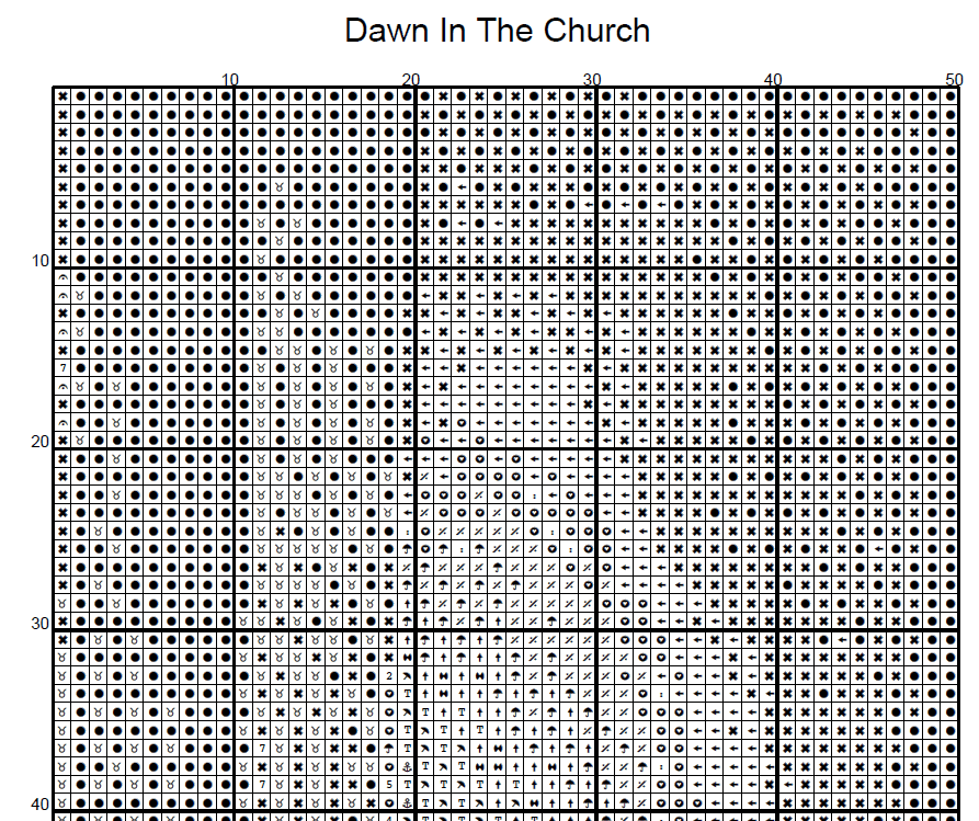 Stitching Jules Design Cross Stitch Pattern Church Religion Christianity Large Full Coverage Counted Cross Stitch Pattern Digital Download