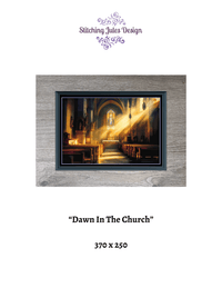 Thumbnail for Stitching Jules Design Cross Stitch Pattern Church Religion Christianity Large Full Coverage Counted Cross Stitch Pattern Digital Download