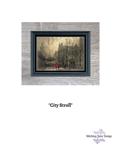 Stitching Jules Design Cross Stitch Pattern City Cross Stitch Pattern | Painting Cross Stitch Pattern | Digital PDF Download