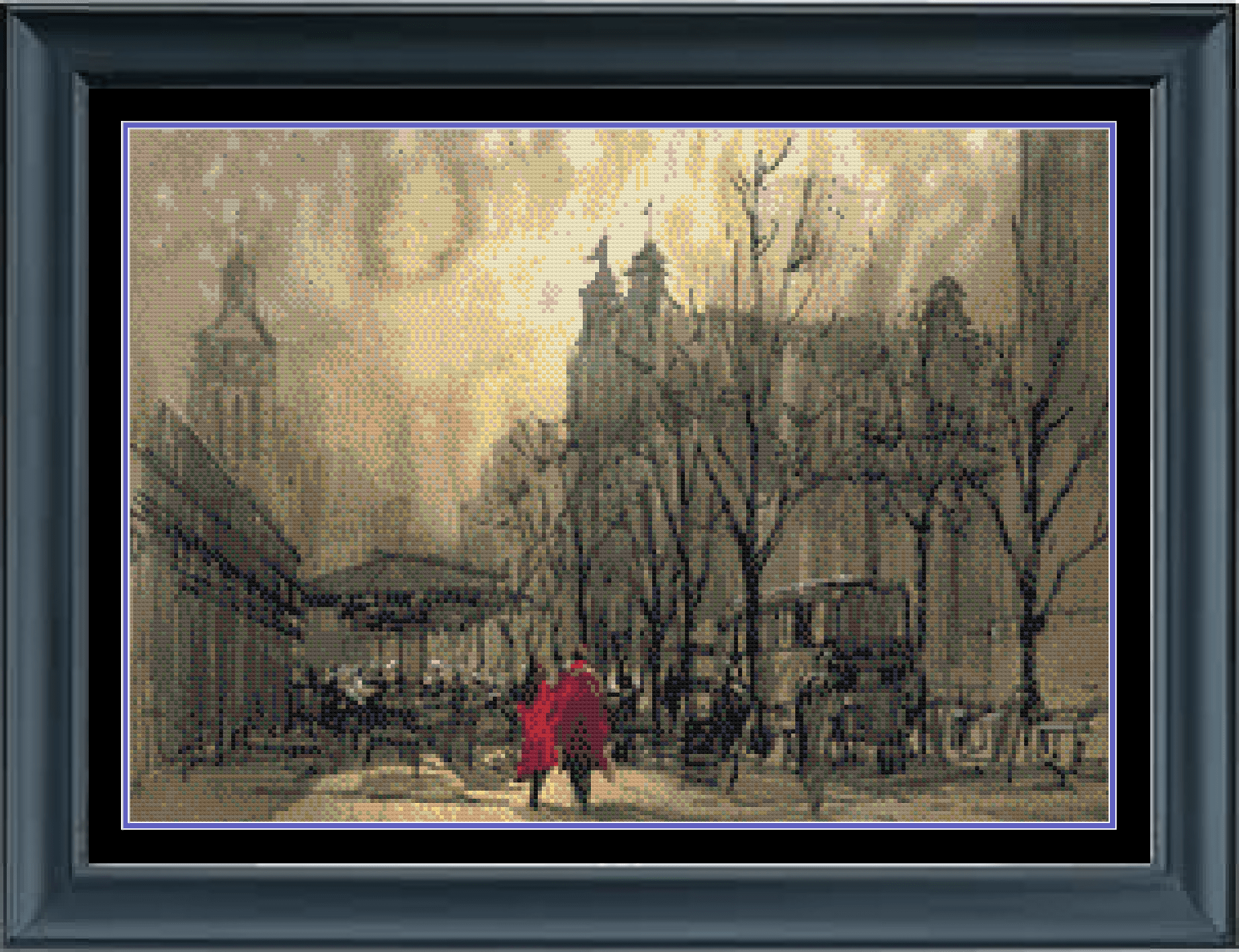 Stitching Jules Design Cross Stitch Pattern Physical Pattern - $15 City Cross Stitch Pattern | Painting Cross Stitch Pattern | Digital PDF Download