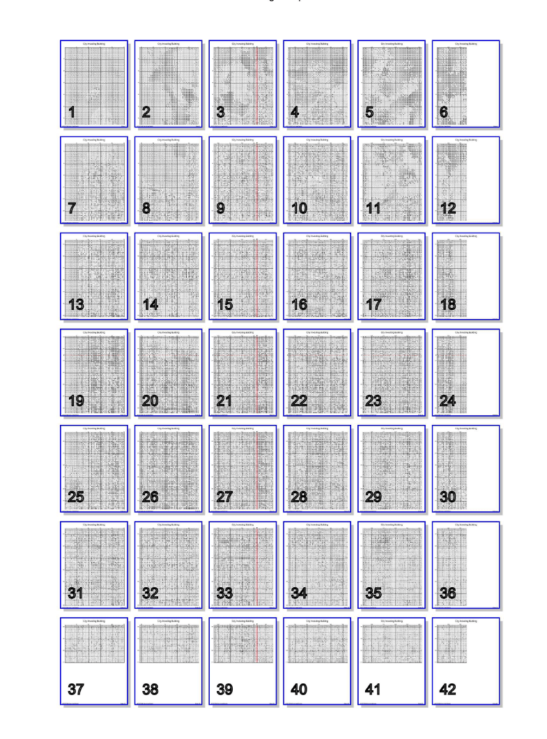 Stitching Jules Design Cross Stitch Pattern City Investing Building New York City Vintage Architecture Full Coverage Counted Cross-Stitch Pattern (Digital Download)
