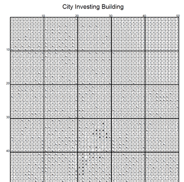 Stitching Jules Design Cross Stitch Pattern City Investing Building New York City Vintage Architecture Full Coverage Counted Cross-Stitch Pattern (Digital Download)