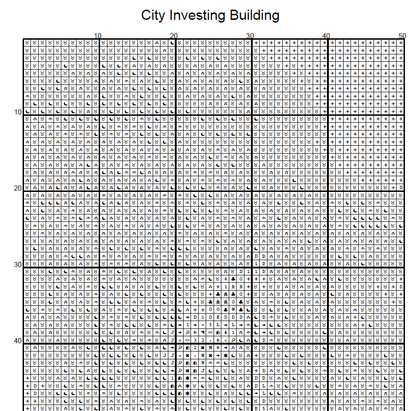Stitching Jules Design Cross Stitch Pattern City Investing Building New York City Vintage Architecture Full Coverage Counted Cross-Stitch Pattern (Digital Download)
