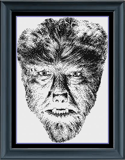 Stitching Jules Design Cross Stitch Pattern Classic Horror Movie Monsters Cross-Stitch Bundle | Monochrome Blackwork | Instant PDF Download