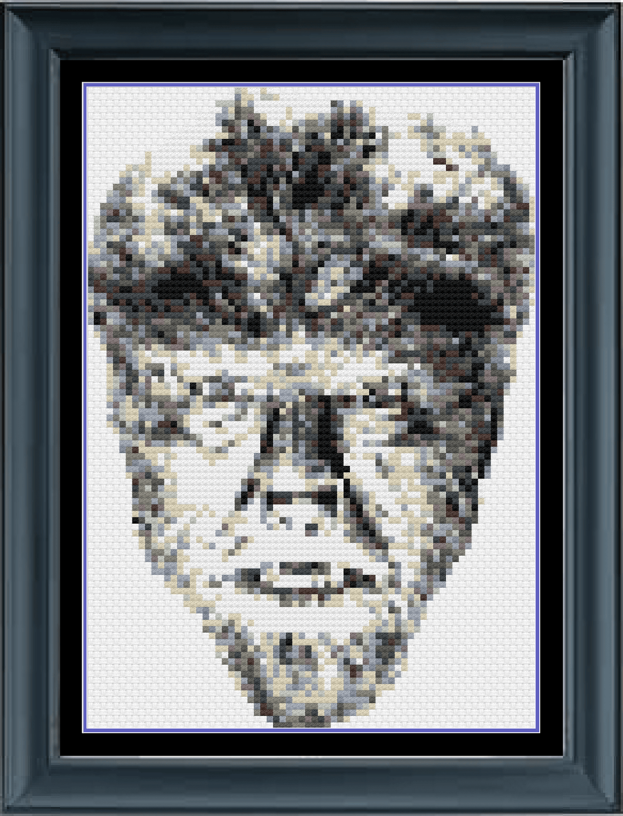 Stitching Jules Design Cross Stitch Pattern Classic Horror Movie Monsters Cross-Stitch Bundle | Monochrome Blackwork | Instant PDF Download