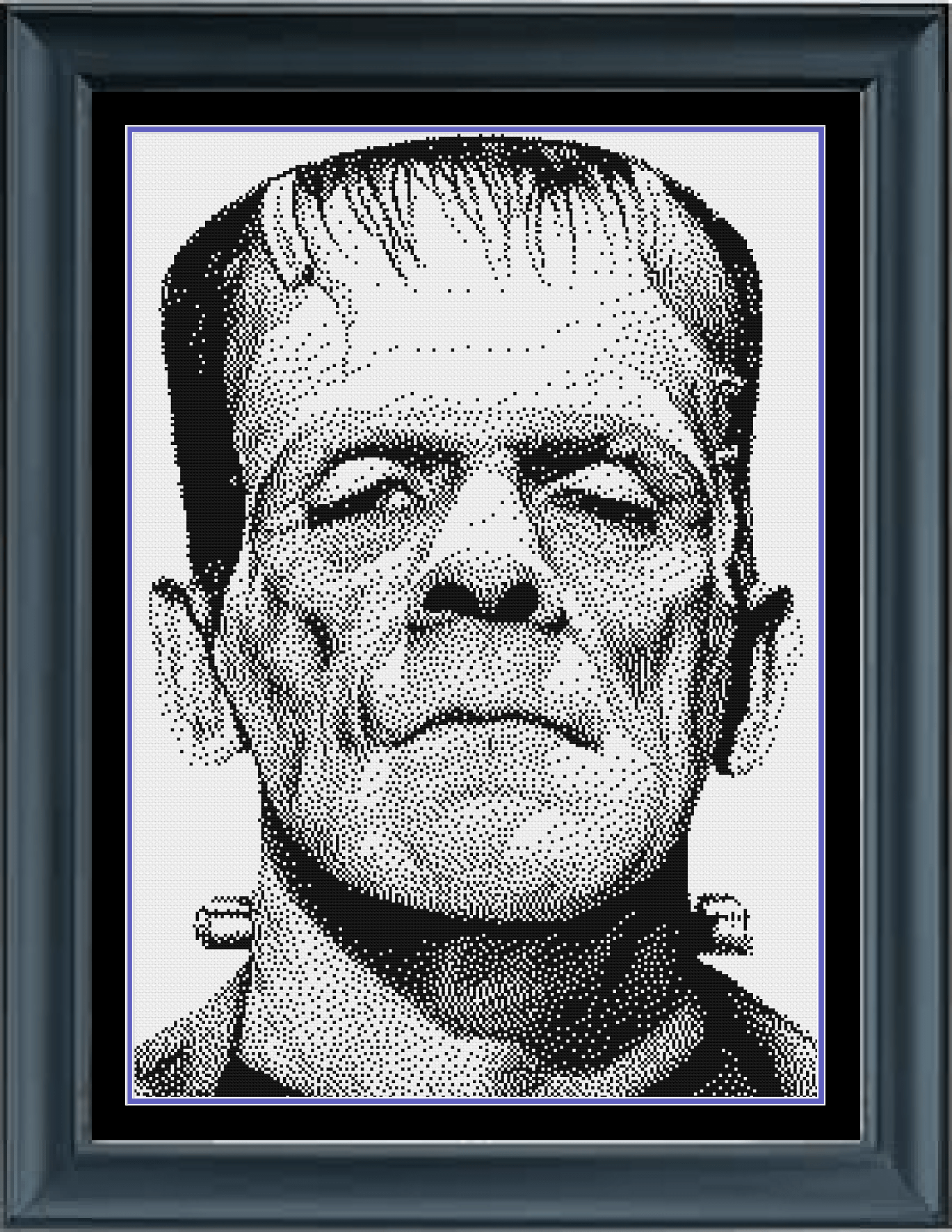Stitching Jules Design Cross Stitch Pattern Classic Horror Movie Monsters Cross-Stitch Bundle | Monochrome Blackwork | Instant PDF Download