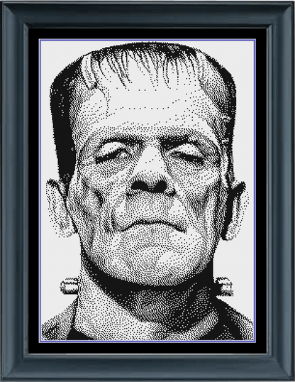 Stitching Jules Design Cross Stitch Pattern Classic Horror Movie Monsters Cross-Stitch Bundle | Monochrome Blackwork | Instant PDF Download
