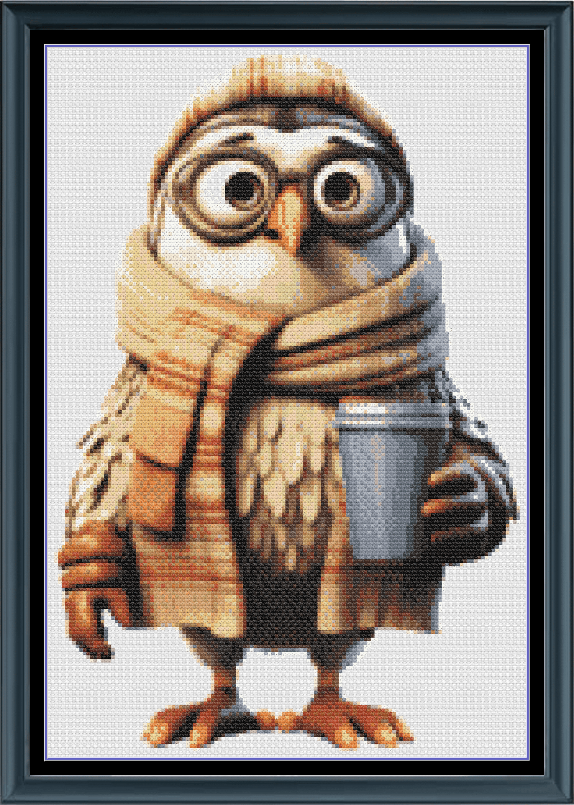 Stitching Jules Design Cross Stitch Pattern Coffee Bird Cute Counted Cross-Stitch Pattern | Instant Download PDF