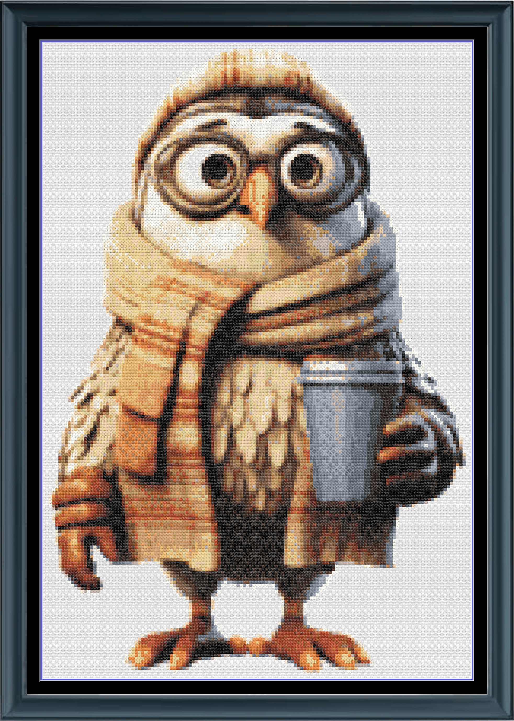 Stitching Jules Design Cross Stitch Pattern Coffee Bird Cute Counted Cross-Stitch Pattern | Instant Download PDF