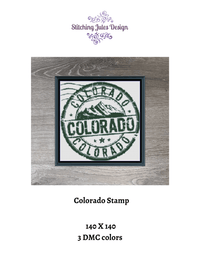 Thumbnail for Stitching Jules Design Cross Stitch Pattern Colorado Stamp