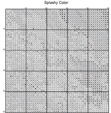 Stitching Jules Design Cross Stitch Pattern Colorful Kaleidoscope Full Coverage Counted Cross-Stitch Pattern (Digital Download)