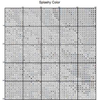 Stitching Jules Design Cross Stitch Pattern Colorful Kaleidoscope Full Coverage Counted Cross-Stitch Pattern (Digital Download)