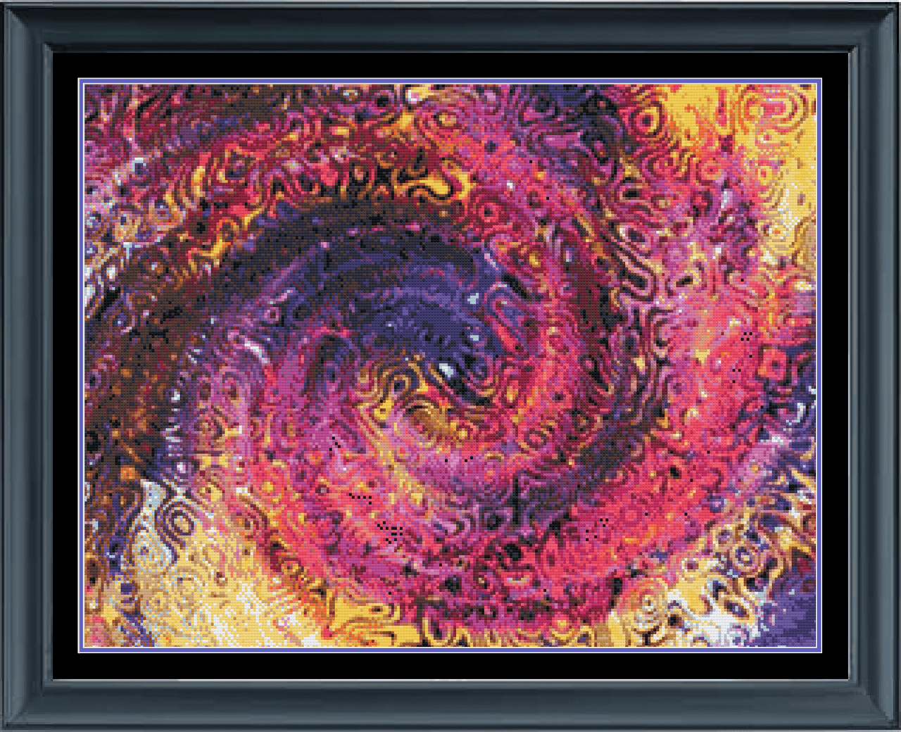 Stitching Jules Design Cross Stitch Pattern Colorful Spiral Counted Cross Stitch Pattern | Counted Cross Stitch | Instant PDF Download