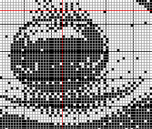 Stitching Jules Design Cross Stitch Pattern Cool Racoon Monochrome Blackwork Cross-Stitch Pattern Instant Download PDF