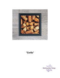 Thumbnail for Stitching Jules Design Cross Stitch Pattern Cork Cross Stitch Pattern | Wine Cross Stitch Pattern | Physical And Digital PDF Download Pattern Options