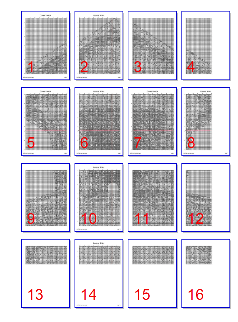 Stitching Jules Design Cross Stitch Pattern Covered Bridge Cross Stitch Pattern |  Bridge Cross Stitch Pattern | Blackwork | Instant PDF Download