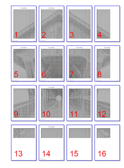 Stitching Jules Design Cross Stitch Pattern Covered Bridge Cross Stitch Pattern |  Bridge Cross Stitch Pattern | Blackwork | Instant PDF Download