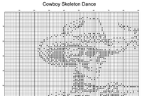 Thumbnail for Stitching Jules Design Cross Stitch Pattern Cowboy Skeleton Dance