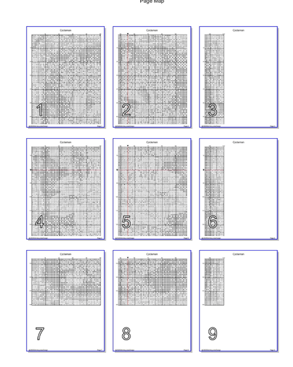 Stitching Jules Design Cross Stitch Pattern Cyclaman Winter Flower Full Coverage Counted Cross-Stitch Pattern (Digital Download)