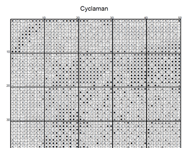 Stitching Jules Design Cross Stitch Pattern Cyclaman Winter Flower Full Coverage Counted Cross-Stitch Pattern (Digital Download)