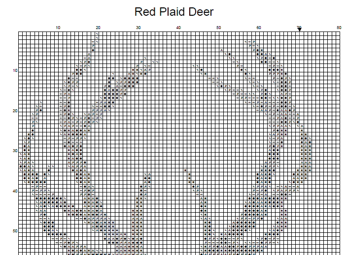 Stitching Jules Design Cross Stitch Pattern Deer Wildlife Animal Plaid Hunting Counted Cross Stitch Pattern Digital Download