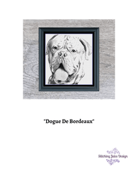 Thumbnail for Stitching Jules Design Cross Stitch Pattern Dogue De Bordeaux Cross Stitch Pattern | French Mastiff Cross Stitch Pattern | Blackwork | Instant PDF Download