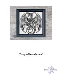Thumbnail for Stitching Jules Design Cross Stitch Pattern Dragon Cross Stitch Pattern | Fantasy Cross Stitch Pattern | Blackwork | Instant PDF Download And Physical Pattern Options