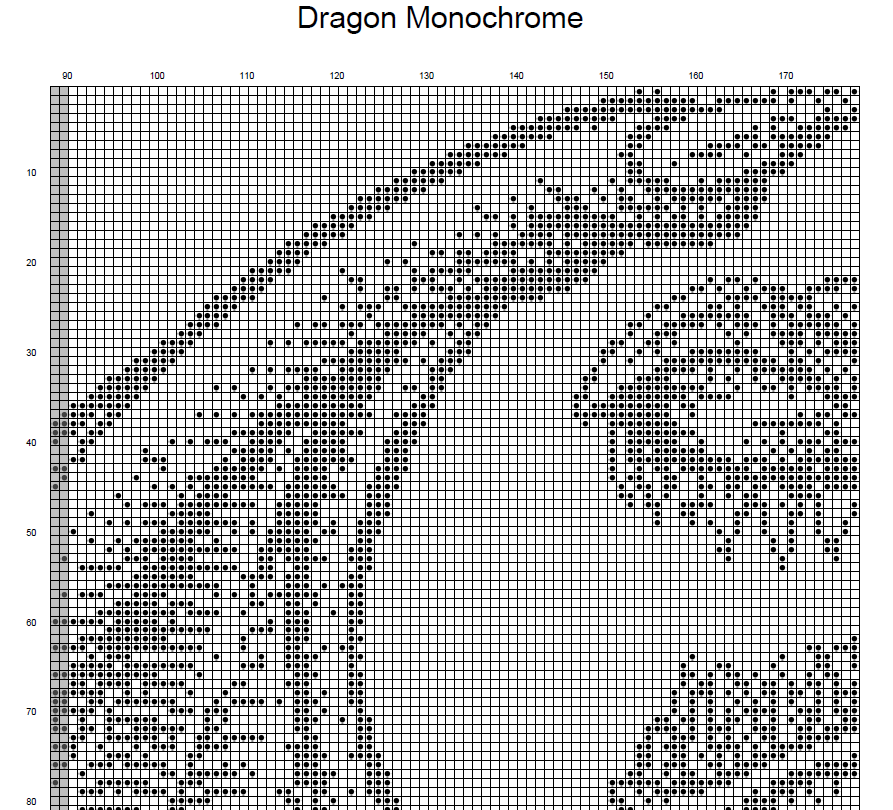 Stitching Jules Design Cross Stitch Pattern Dragon Cross Stitch Pattern | Fantasy Cross Stitch Pattern | Blackwork | Instant PDF Download And Physical Pattern Options