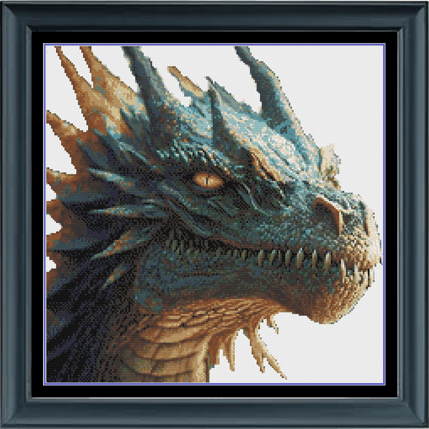 Stitching Jules Design Cross Stitch Pattern Physical Pattern - $15 Dragon Cross Stitch Pattern | Fantasy Mythical Cross Stitch Pattern | Physical And Digital PDF Download Pattern Options