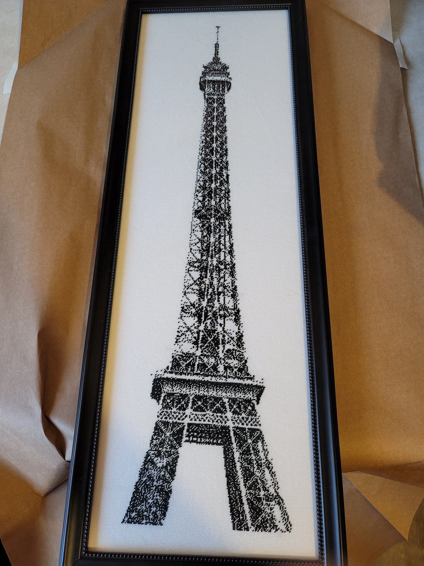 Stitching Jules Design Cross Stitch Pattern Eiffel Tower Medium Monochrome Counted Cross-Stitch Pattern | Instant Download PDF