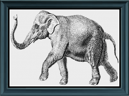 Stitching Jules Design Cross Stitch Pattern Elephant Animal Wildlife Nature Cross Stitch Pattern | PDF Instant Digital Download