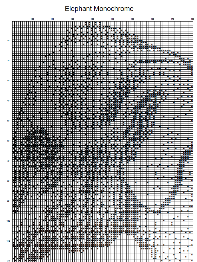 Stitching Jules Design Cross Stitch Pattern Elephant Animal Wildlife Nature Cross Stitch Pattern | PDF Instant Digital Download