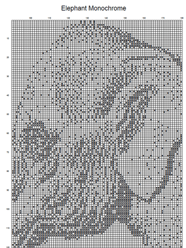 Stitching Jules Design Cross Stitch Pattern Elephant Animal Wildlife Nature Cross Stitch Pattern | PDF Instant Digital Download