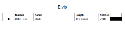 Stitching Jules Design Cross Stitch Pattern Elvis Presley Cross Stitch Pattern | Monochrome Cross Stitch Pattern | PDF Digital Download   Pattern Keeper Ready