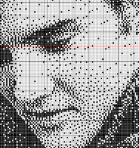 Thumbnail for Stitching Jules Design Cross Stitch Pattern Elvis Presley Cross Stitch Pattern | Monochrome Cross Stitch Pattern | PDF Digital Download   Pattern Keeper Ready