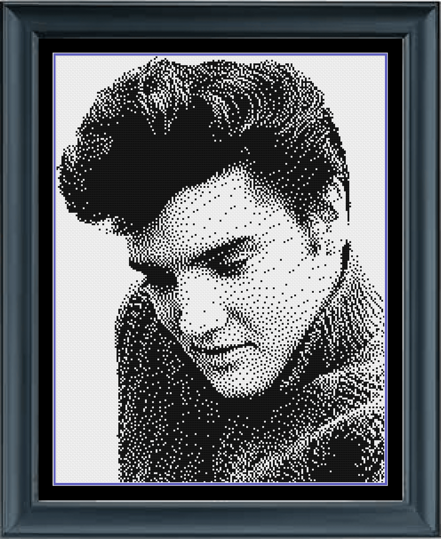Stitching Jules Design Cross Stitch Pattern Elvis Presley Cross Stitch Pattern | Monochrome Cross Stitch Pattern | PDF Digital Download   Pattern Keeper Ready