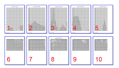 Stitching Jules Design Cross Stitch Pattern Europe Cross Stitch Pattern | European Landmarks | Eiffel Tower | Coliseum | Cross Stitch Pattern | PDF Download