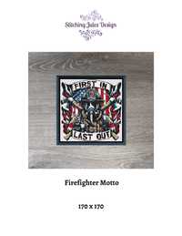 Thumbnail for Stitching Jules Design Cross Stitch Pattern Firefighter Motto