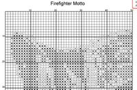 Thumbnail for Stitching Jules Design Cross Stitch Pattern Firefighter Motto