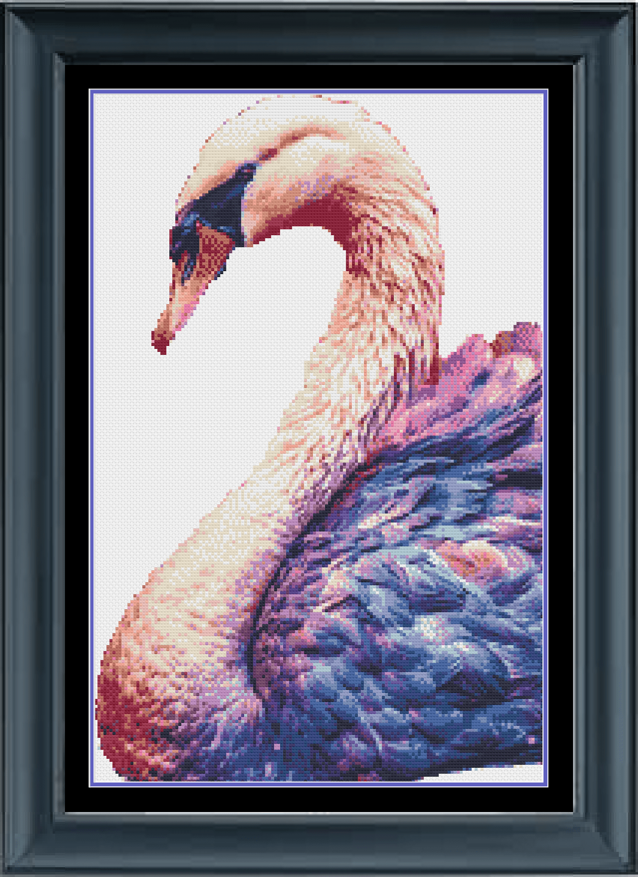Stitching Jules Design Cross Stitch Pattern Flamingo Bird Cross Stitch Pattern Instant PDF Download