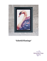 Thumbnail for Stitching Jules Design Cross Stitch Pattern Flamingo Bird Cross Stitch Pattern Instant PDF Download