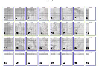 Stitching Jules Design Cross Stitch Pattern Flower Painting Floral Large Full Coverage Counted Cross-Stitch Pattern (Digital Download)