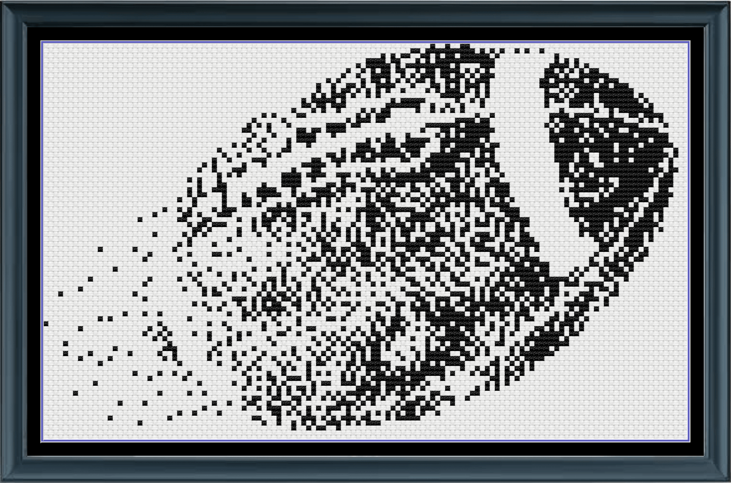Stitching Jules Design Cross Stitch Pattern Football Mini Monochrome Counted Cross-Stitch Pattern | Instant  Download PDF