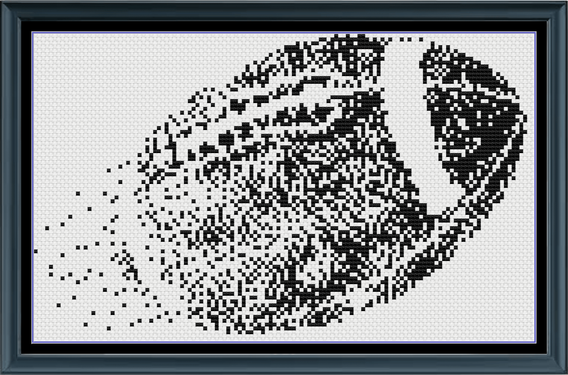 Stitching Jules Design Cross Stitch Pattern Football Mini Monochrome Counted Cross-Stitch Pattern | Instant  Download PDF