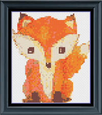 Thumbnail for Stitching Jules Design Cross Stitch Pattern Fox Cross Stitch Pattern PDF Download