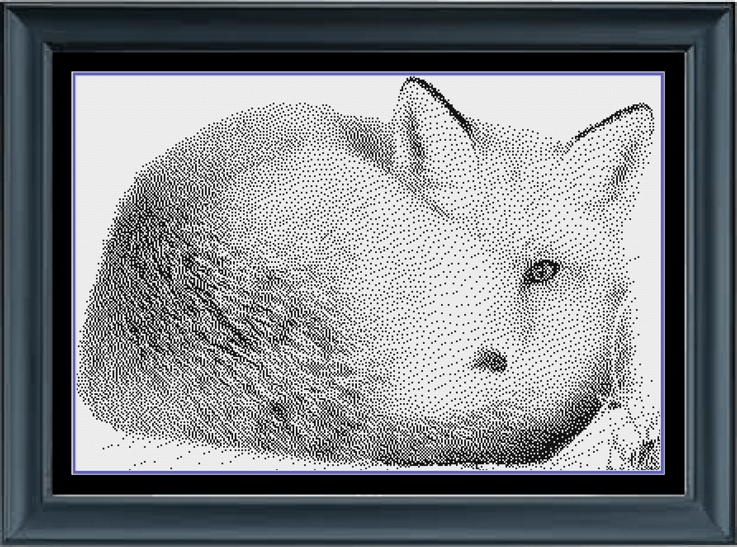 Stitching Jules Design Cross Stitch Pattern Digital PDF Download - $10 Fox Winter Animal Wildlife Snow Monochrome Cross Stitch Needlepoint Embroidery Pattern