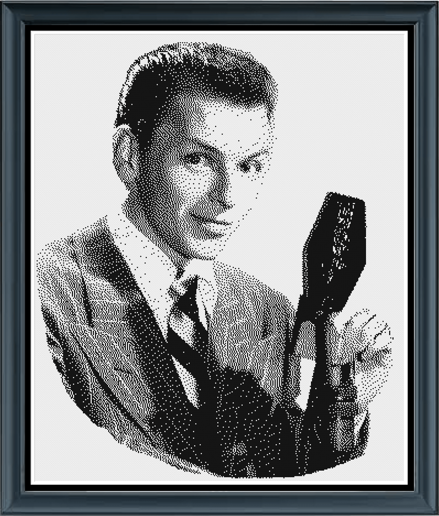 Stitching Jules Design Cross Stitch Pattern Frank Sinatra Vintage Singer American Icon Cross Stitch Pattern | Digital PDF Download