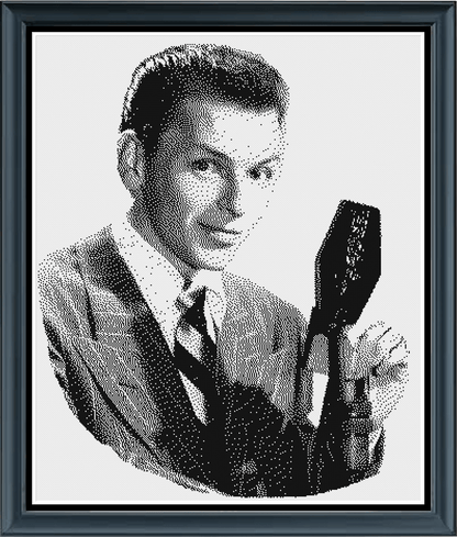 Stitching Jules Design Cross Stitch Pattern Frank Sinatra Vintage Singer American Icon Cross Stitch Pattern | Digital PDF Download