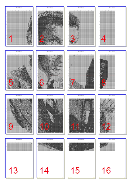 Stitching Jules Design Cross Stitch Pattern Frank Sinatra Vintage Singer American Icon Cross Stitch Pattern | Digital PDF Download